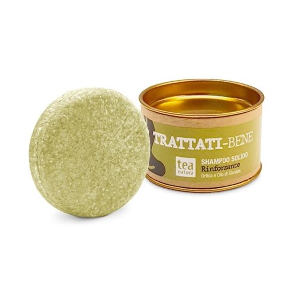 Trattati-Bene - Shampoo Solido Rinforzante 55g - Tea Natura