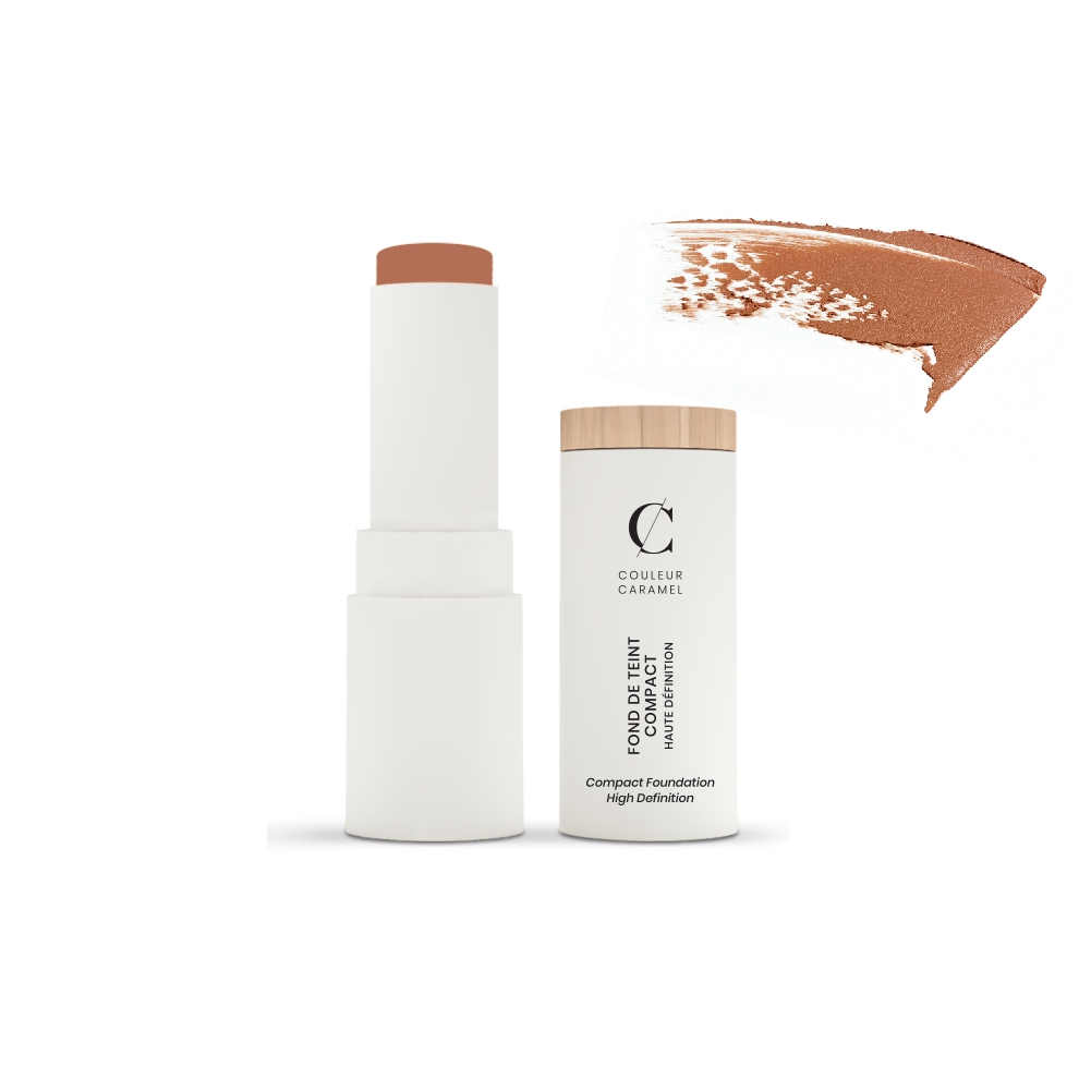 Fondotinta compatto "haute définition" 15 Beige fonce - Couleur Caramel