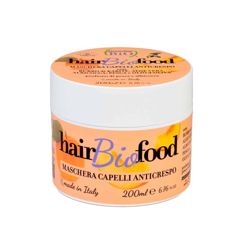 Maschera Capelli - Hair Bio Food Anticrespo Albicocca e Pesca - Parentesi Bio