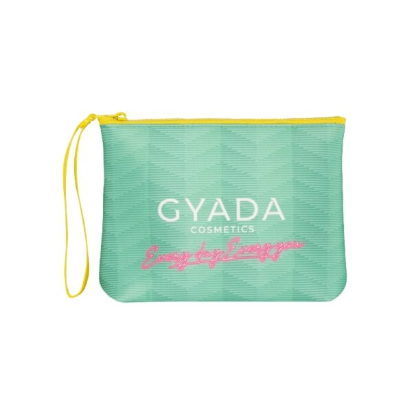 Pochette "green" stripes - Gyada Cosmetics