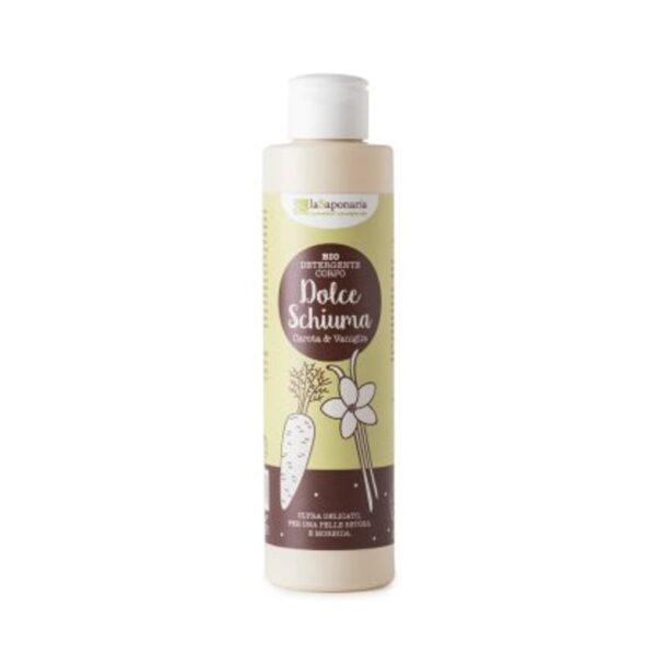 Vanille und Karotte Sweet Foam Körperreiniger - La Saponaria