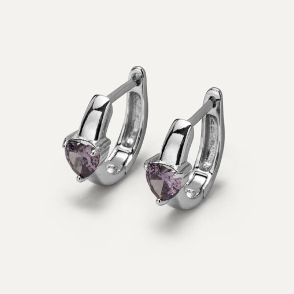 Orecchini a Cerchio "Viola" Argento - Veramé