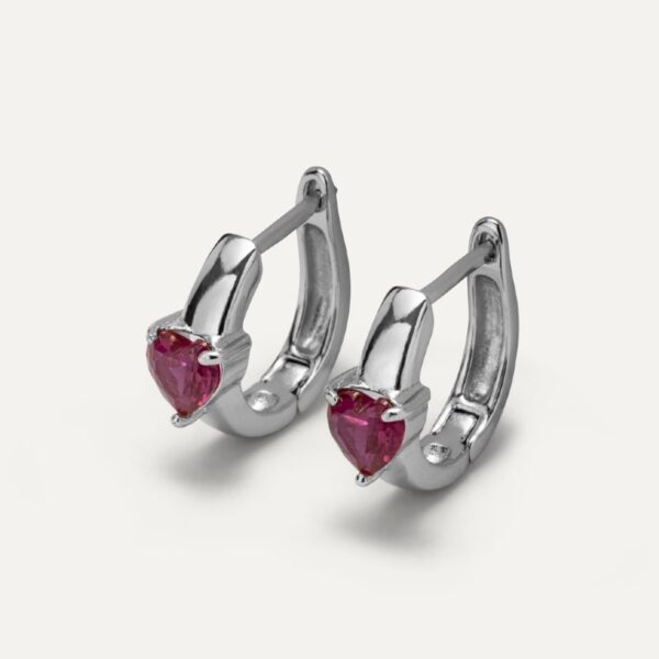 Orecchini a Cerchio "Rosa" argento - Veramé