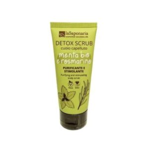 Scrub cuoio capelluto Detox - Menta bio e rosmarino - La Saponaria