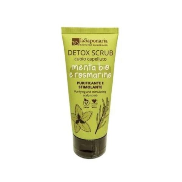 Scrub cuoio capelluto Detox - Menta bio e rosmarino - La Saponaria