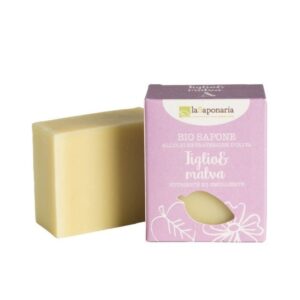 Sapone all'olio extrav. d'oliva - Tiglio e Malva - La Saponaria