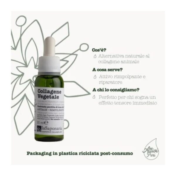 Collagene Vegetale 30ml | Attivi Puri - La Saponaria - immagine 2