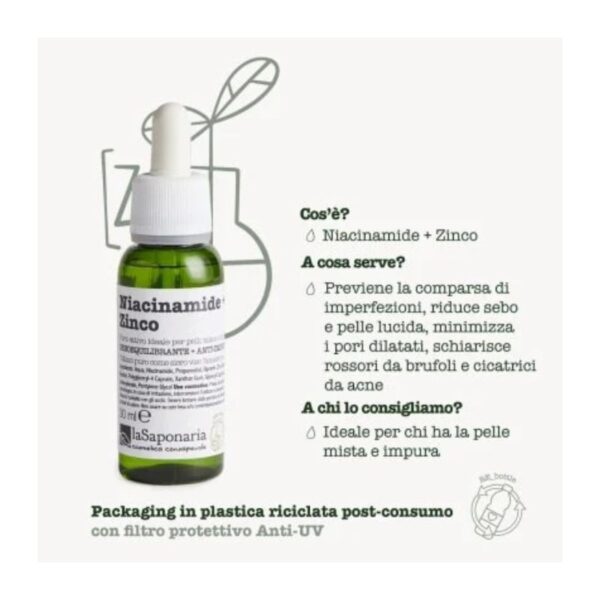 Niacinamide + Zinco 30ml | Attivi Puri - La Saponaria - immagine 2