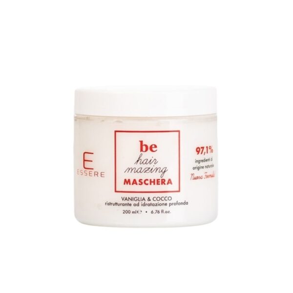 Maschera Acido Ialuronico, al profumo di vaniglia e cocco 200ml - Essere