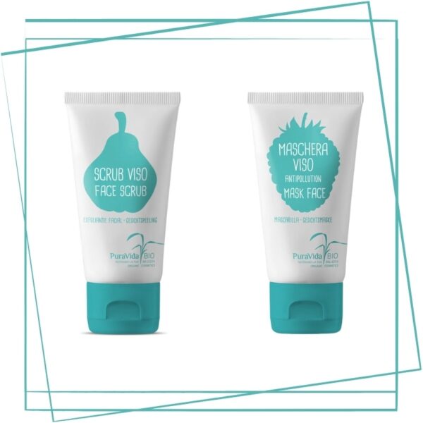 Kit Viso Maschera e Scrub - Puravida Bio