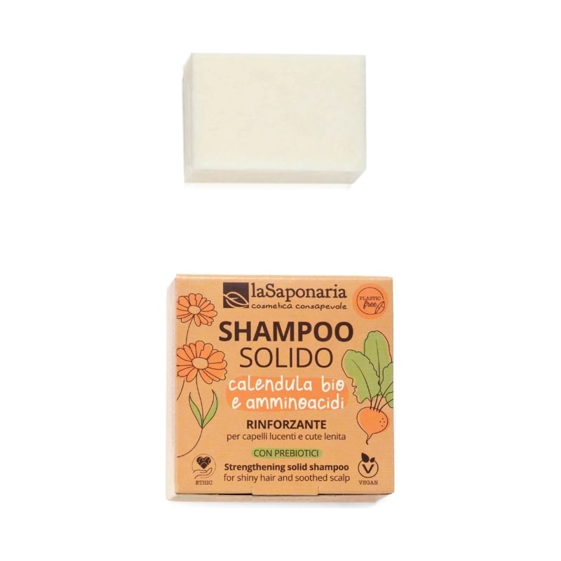 Shampoo solido rinforzante e lenitivo 50g - La Saponaria