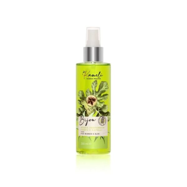 Bijou - Acqua profumata corpo e capelli Fico bianco e Aloe 200ml - Kamelì