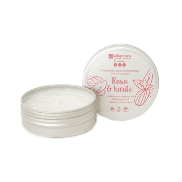 Crema mani rosa e karité - La Saponaria