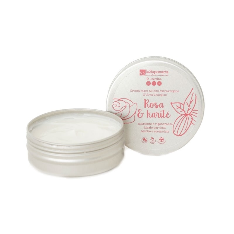 Crema mani rosa e karité - La Saponaria