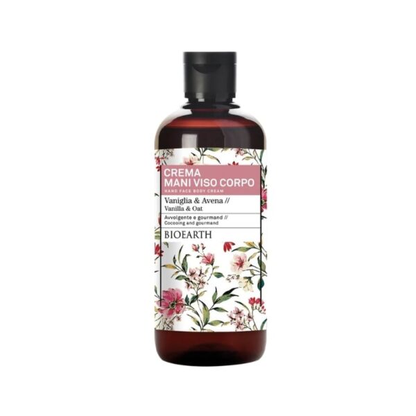 Crema Mani Viso Corpo Vaniglia & Avena 500ml - Bioearth