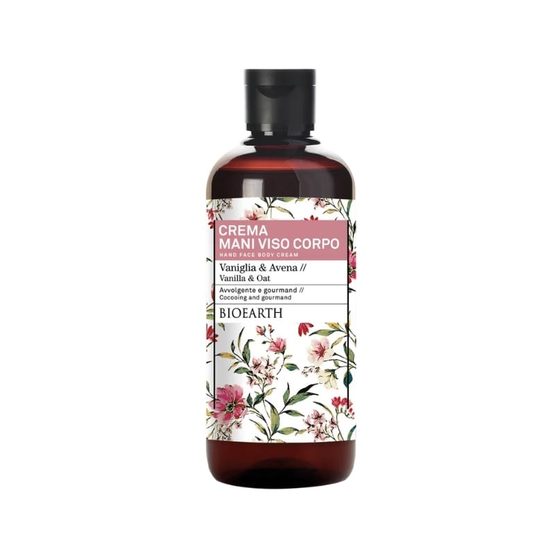 Crema Mani Viso Corpo Vaniglia & Avena 500ml - Bioearth