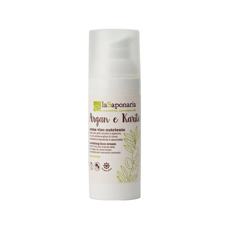 Crema viso Nutriente Argan e Karité - La Saponaria