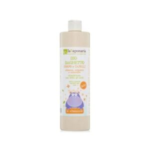 Maxi Bio bagnetto corpo e capelli 500ml - Le Albicoccole - La Saponaria