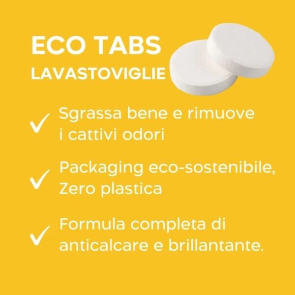 Eco Tabs Solubili per lavastoviglie 5in1 - Biolù - immagine 2