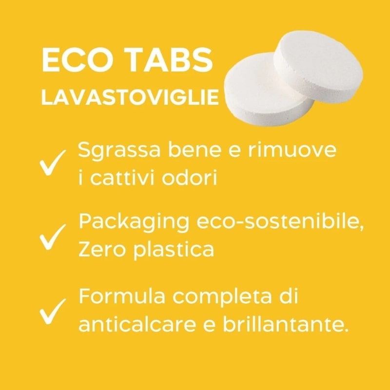 Eco Tabs Solubili per lavastoviglie 5in1 - Biolù - immagine 2
