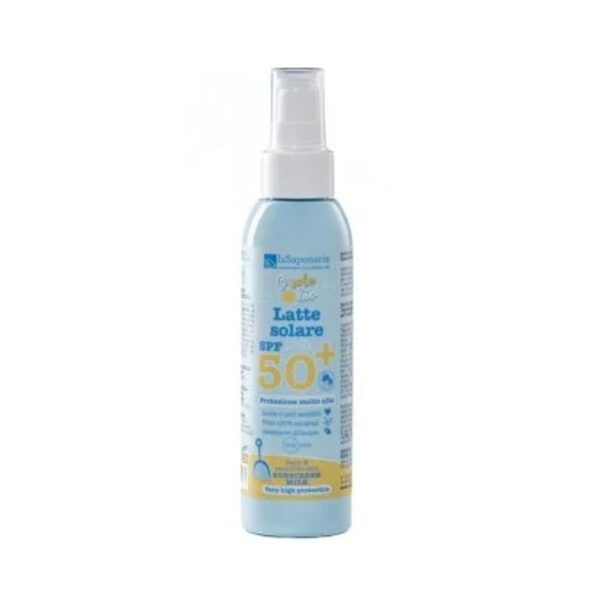 Latte solare SPF 50 + - Protezione molto alta bimbi e pelli sensibili - La Saponaria
