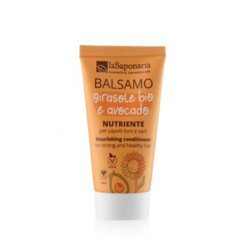 Balsamo nutriente Girasole e Avocado Travel Size 30ml - La Saponaria