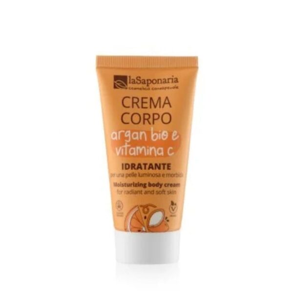 Crema corpo idratante - Argan Bio e Vitamina C Travel Size 30ml - La Saponaria