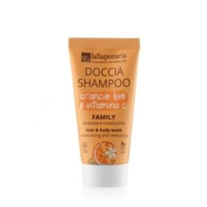 Doccia Shampoo Family - Arancio Bio e Vitamina C Travel Size 30ml - La Saponaria