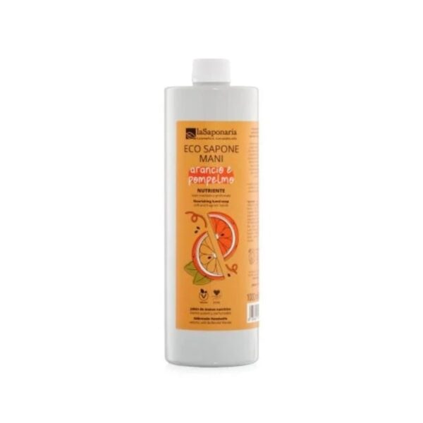 Sapone mani Arancia e Pompelmo (1L) - La Saponaria