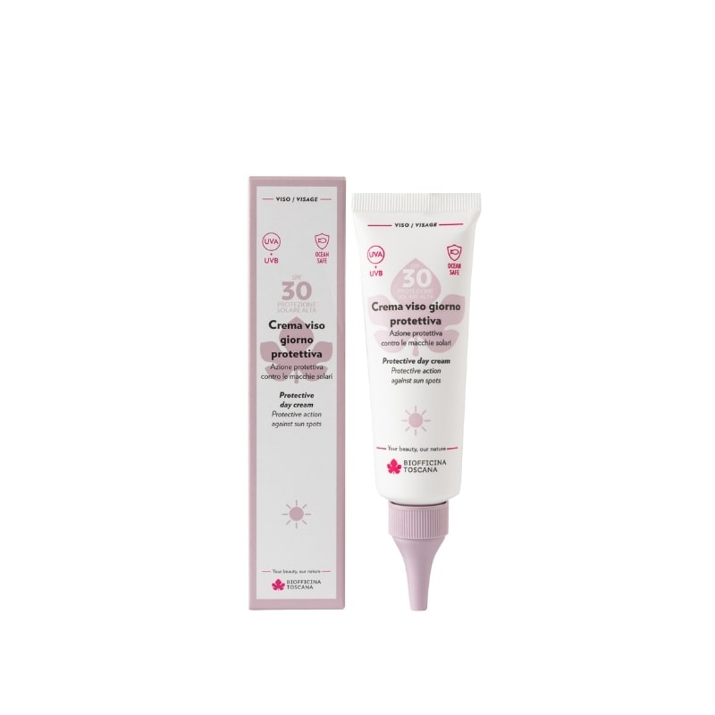 Crema viso giorno protettiva SPF30 50ml - Biofficina Toscana