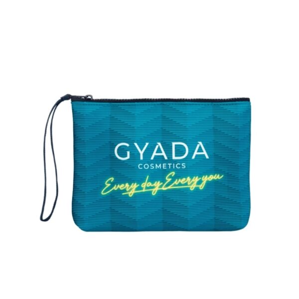 Pochette "teal" stripes - Gyada Cosmetics