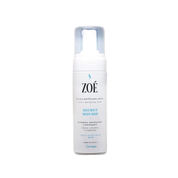 Secret Mousse - Mousse detergente viso delicata con Malva & Picnogenolo® - Senza sapone 150 ml - Zoé