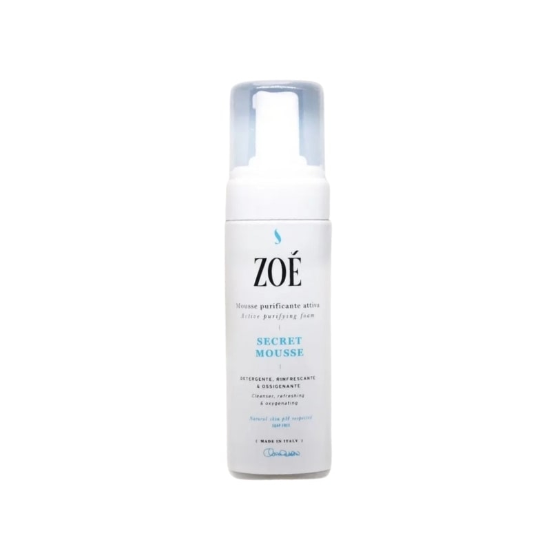 Secret Mousse - Mousse detergente viso delicata con Malva & Picnogenolo® - Senza sapone 150 ml - Zoé