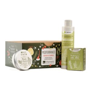 Set Mani & Corpo Mediterraneo (Bagnodoccia + Crema Mani + Sapone con Aloe) - La Saponaria