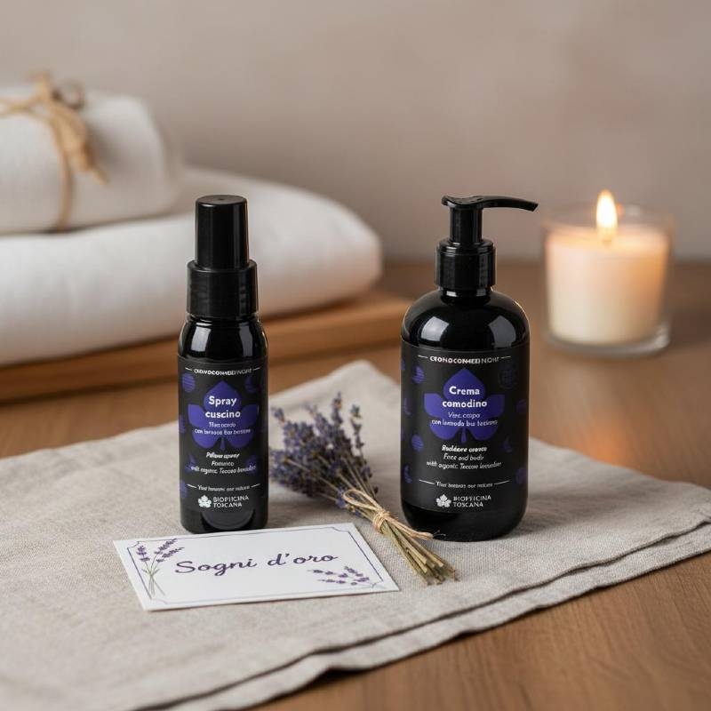 Kit Relax Notte Crema Comodino + Spray Cuscino - Biofficina Toscana