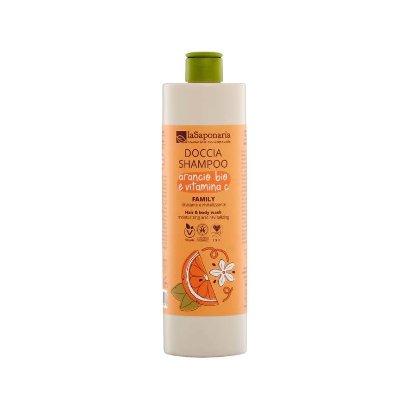 Doccia Shampoo Family Arancio Bio e Vitamina C 500ml - La Saponaria