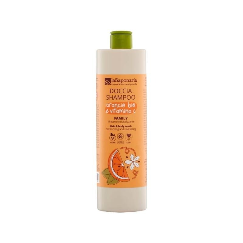 Doccia Shampoo Family Arancio Bio e Vitamina C 500ml - La Saponaria