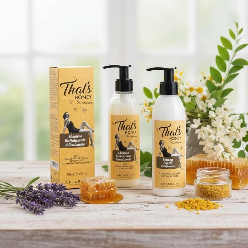 Kit Volume Capelli That’s Honey ( Shampoo, Balsamo, Maschera ) - Apiarium