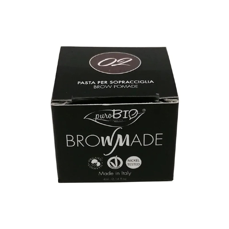 Brow made - pasta per sopracciglia 02 Marrone Caldo 4ml - puroBio - immagine 2