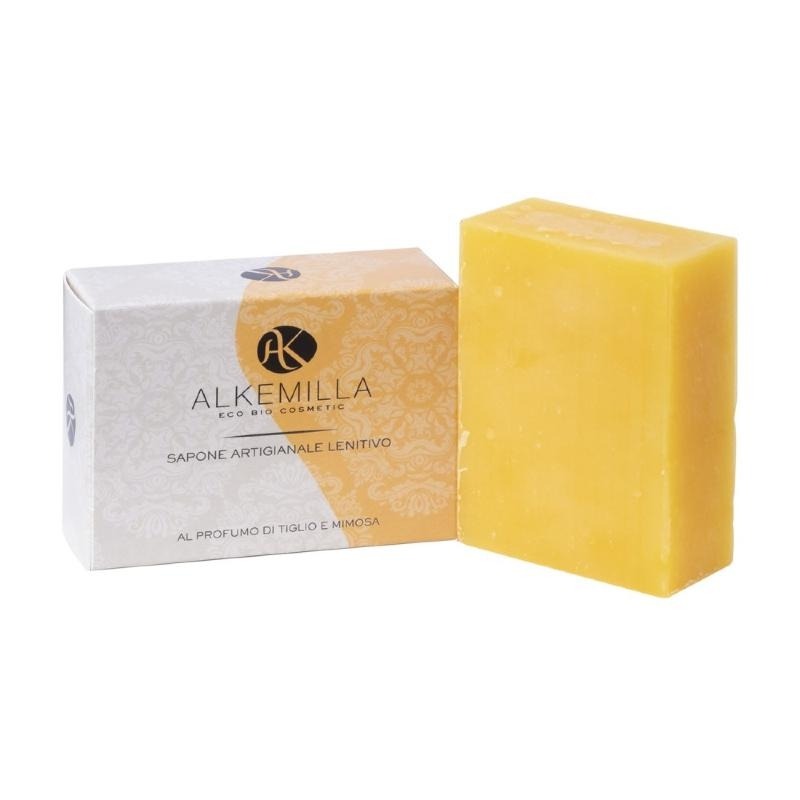 Sapone artigianale Bio al profumo di tiglio e mimosa - Alkemilla