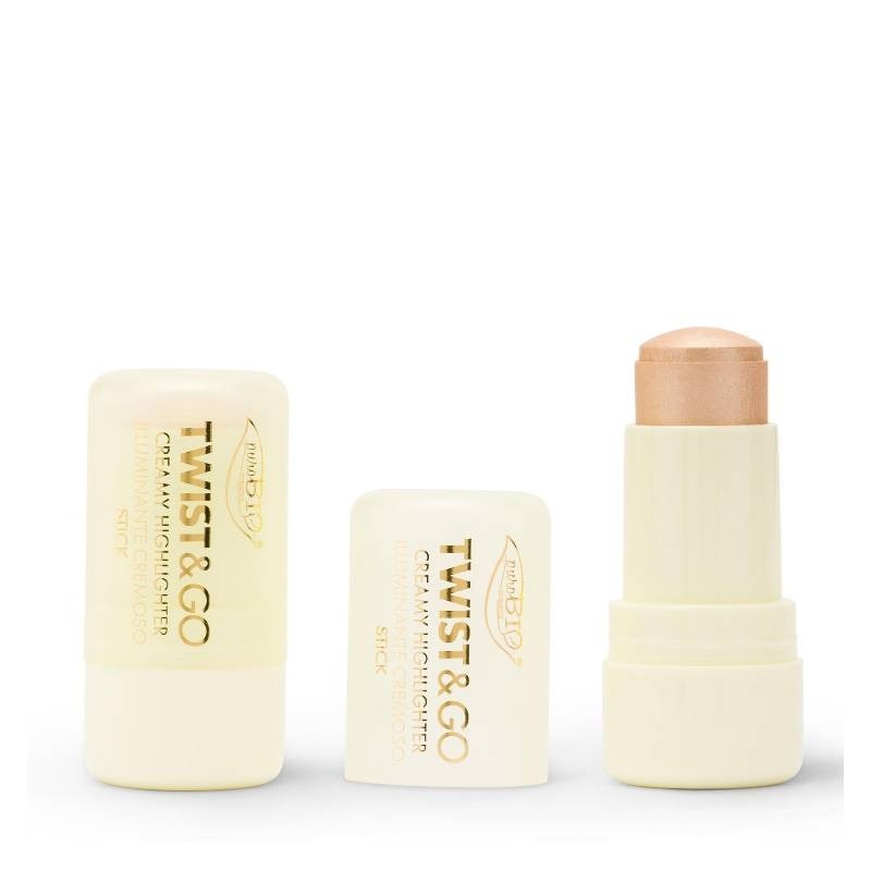 Twist&Go Stick Viso Illuminante Cremoso 01 Champagne - puroBio - Image 3