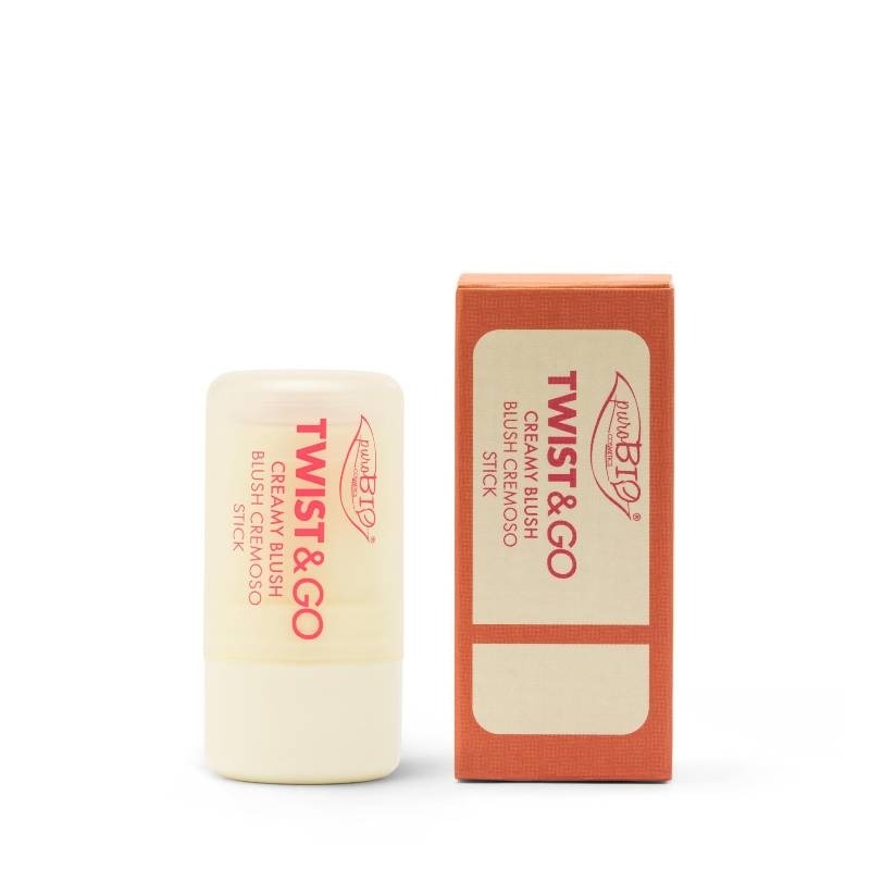 Twist&Go Stick Viso Blush Cremoso 03 Macaron - puroBio – Bild 2