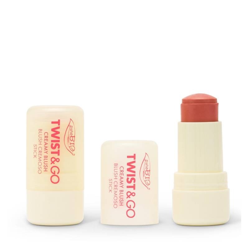 Twist&Go Stick Viso Blush Cremoso 03 Macaron - puroBio – Bild 3