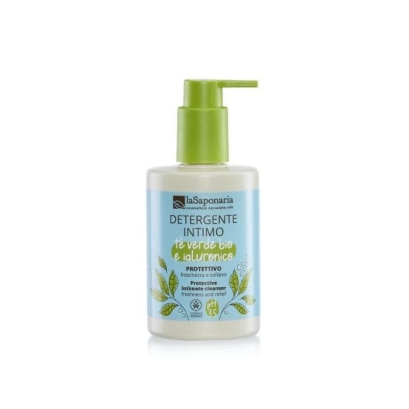 Detergente intimo Protettivo - Tè verde Bio & Ialuronico - La Saponaria