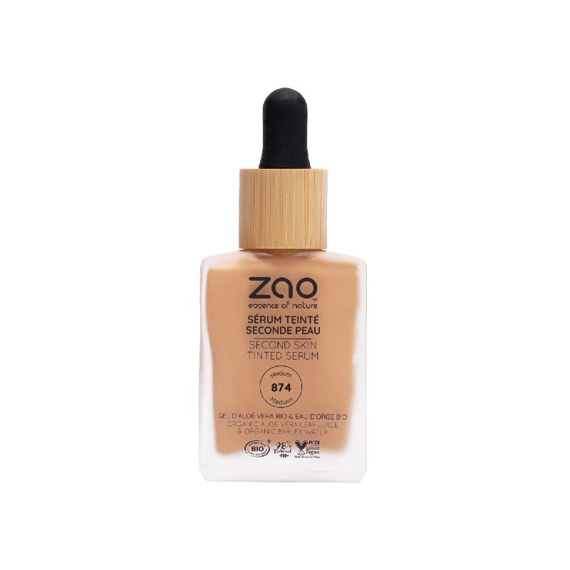 Siero colorato seconda pelle 874 Medio - Zao Makeup