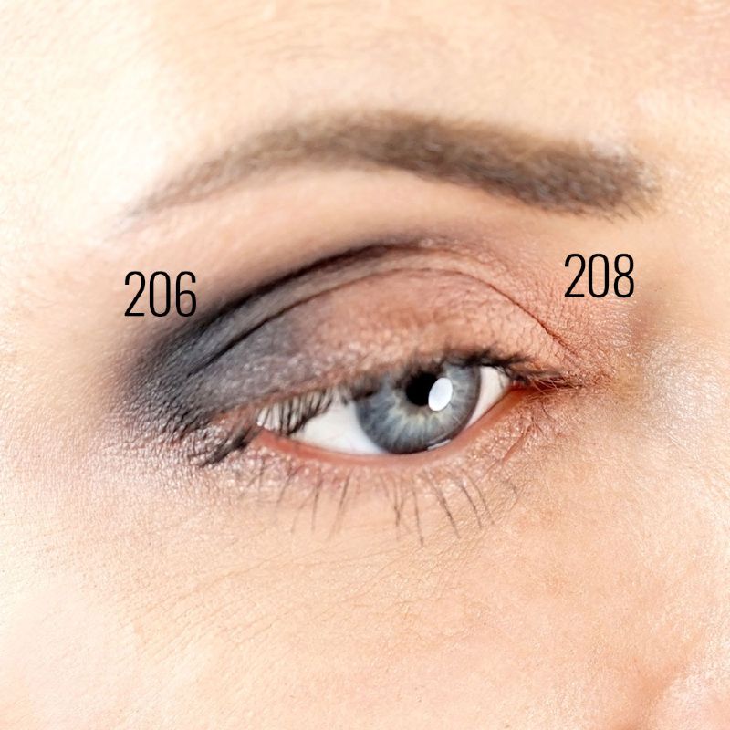 Ricarica Ombretto Opaco Rettangolare 206 Nero/Eyeliner cake - Zao Organic - Image 3