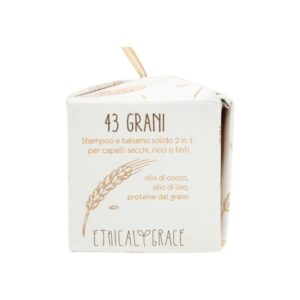 43 Grani - Shampoo e balsamo solido 2in1 per capelli secchi - Ethical Grace