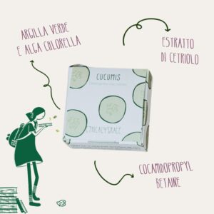 Cucumis - Detergente viso solido purificante al cetriolo e lavanda - Ethical Grace