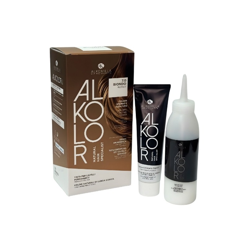 ALKOLOR Tinta per Capelli Permanente 7.0 Biondo - Alkemilla