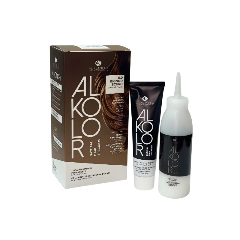 ALKOLOR Tinta per Capelli Permanente 6.0 Biondo Scuro - Alkemilla